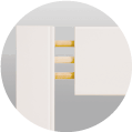 Tilt rod hook design